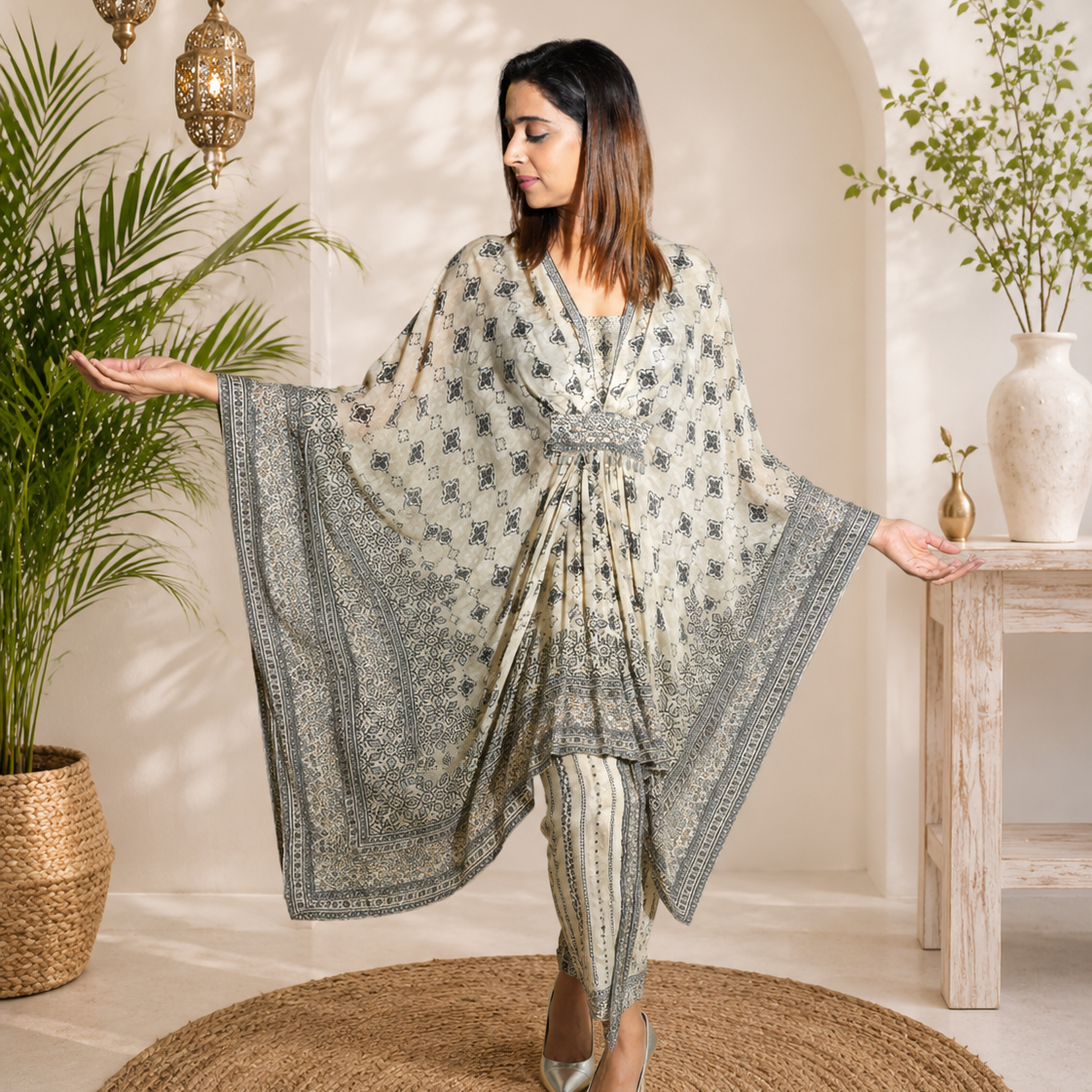 Butterfly Kaftan Co-Ord Set