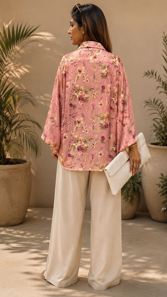 Blossom Breeze Kaftan Shirt