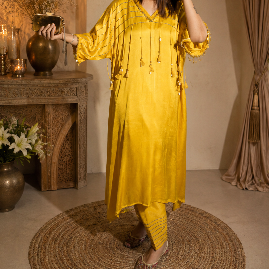 Mustard Yellow Modal Salwar Suit Set