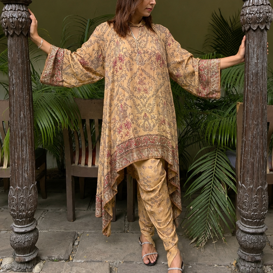 Floral credpe co-ord set