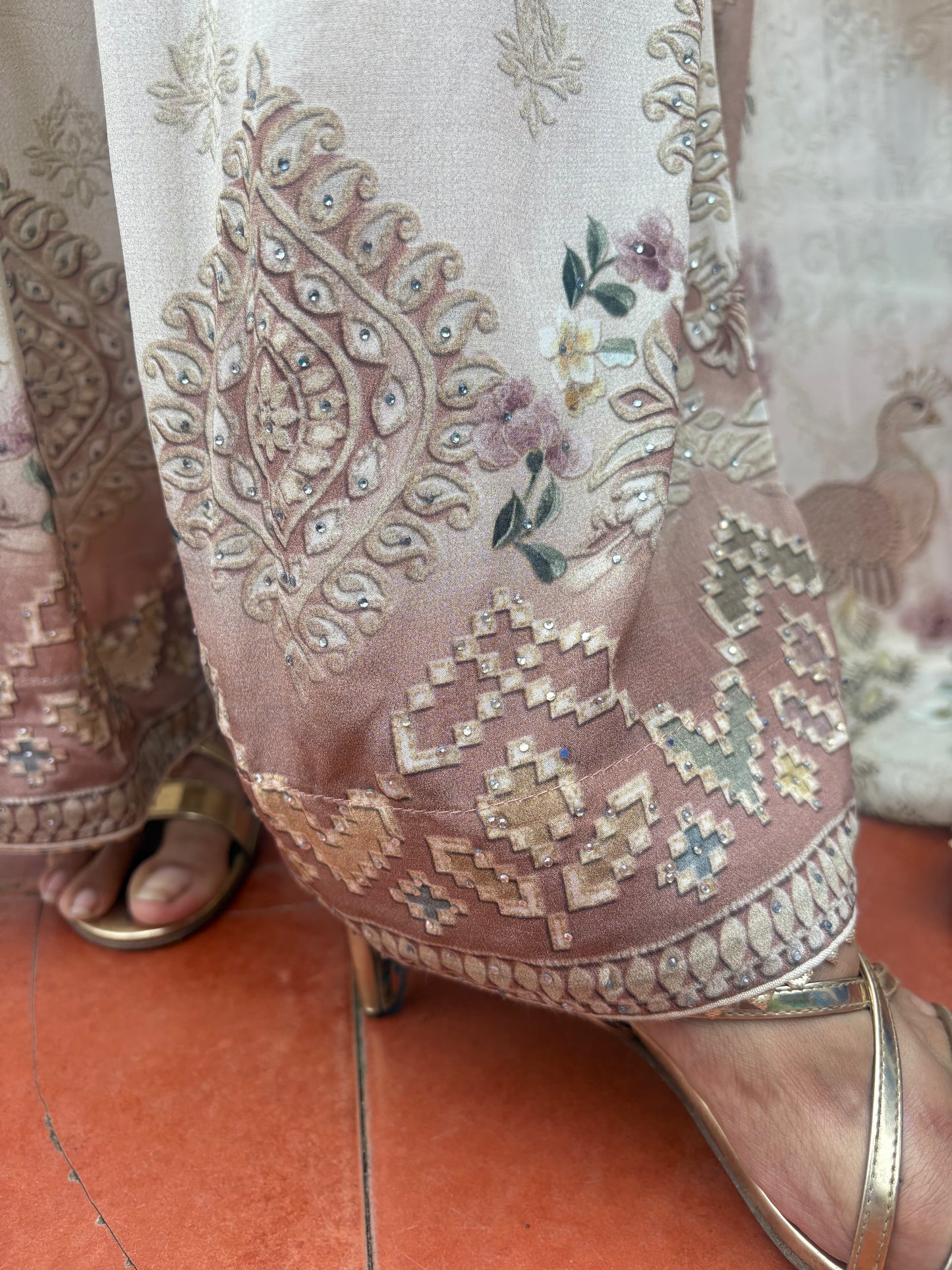 Ivory & Blush Pink Farshi Salwar Set