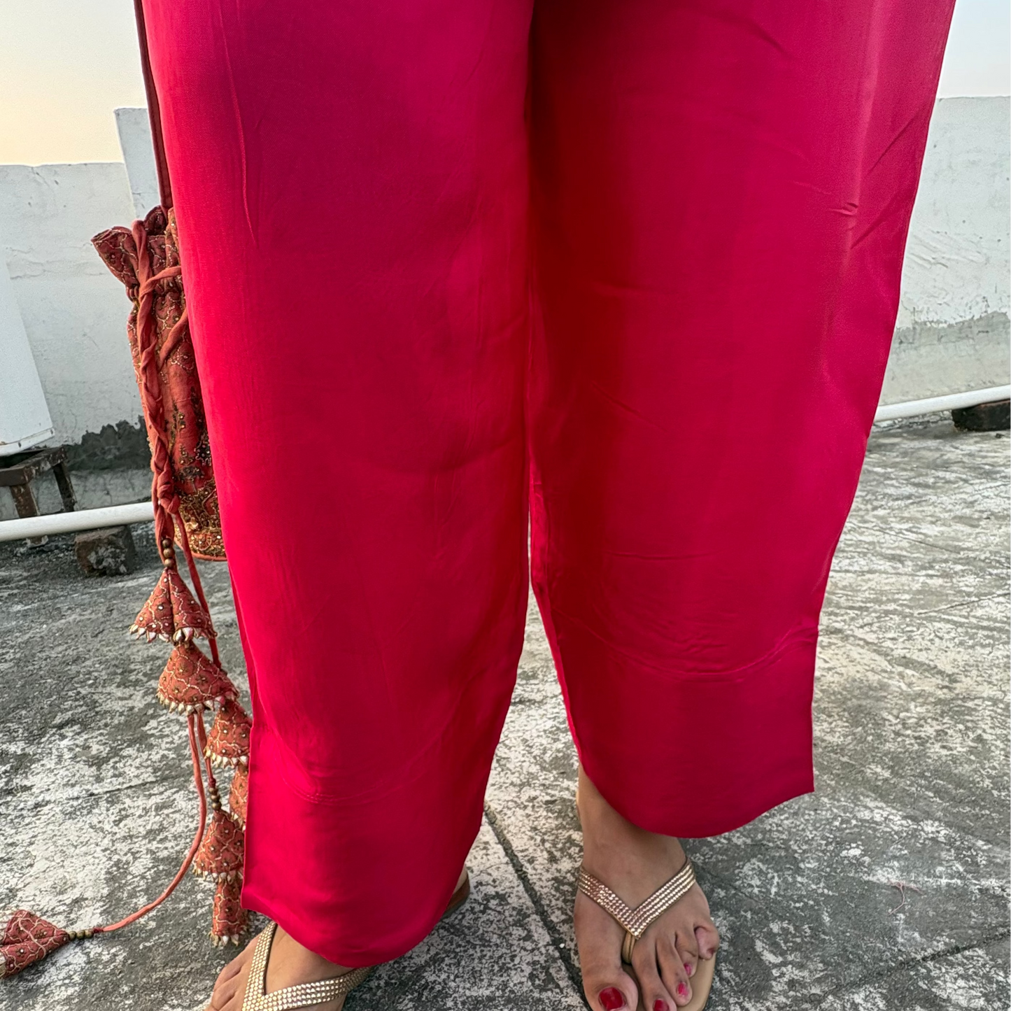 Fuchsia Pink Elegance – Pure Crepe Salwar Suit