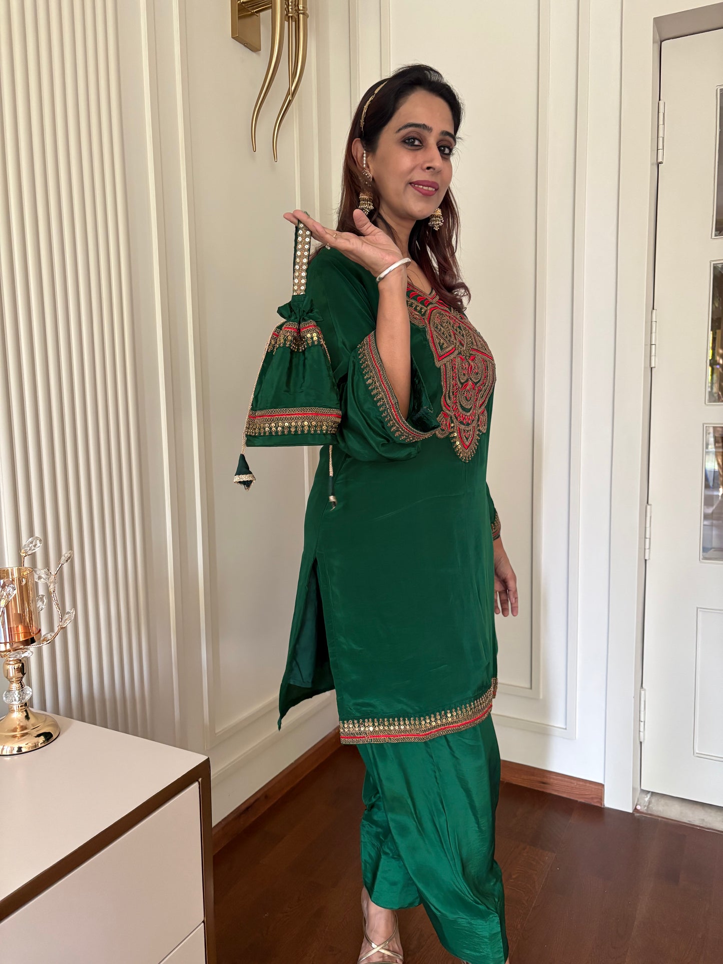 Emerald Green Elegance - Salwar Suit