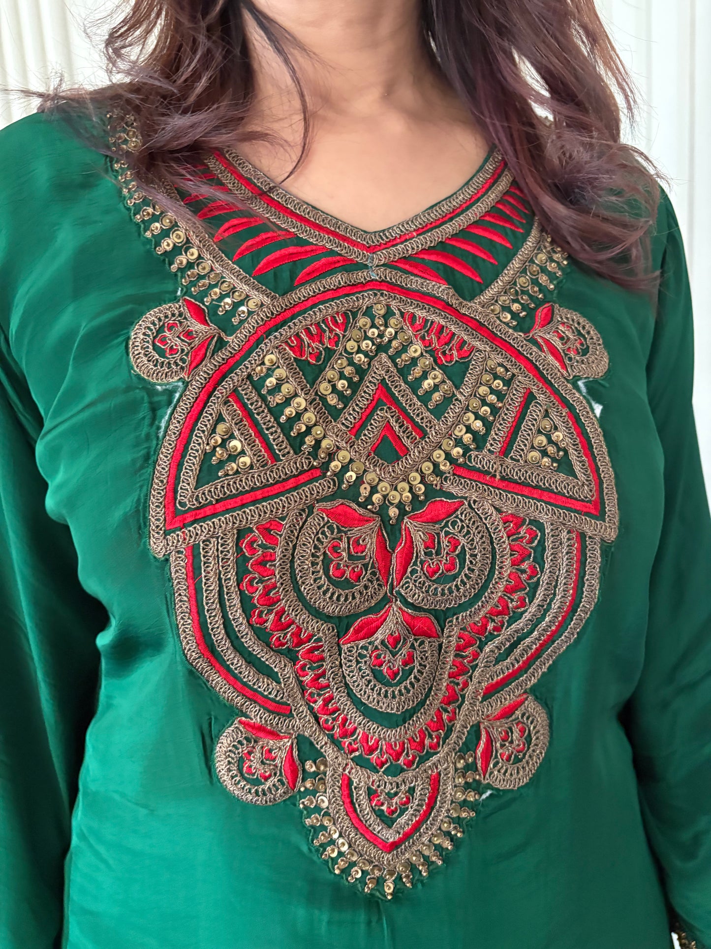 Emerald Green Elegance - Salwar Suit